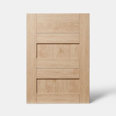 Façade de cuisine 1 tiroir et 2 casseroliers GoodHome Alpinia Chêne l. 49.7 cm x H. 71.5 cm