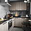 Façade de cuisine 3 tiroirs et 1 casserolier Chia décor chêne clair l. 40 cm x H. 72 cm GoodHome