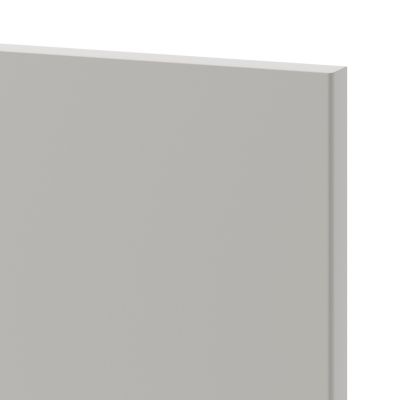 Façade de cuisine 3 tiroirs et 1 casserolier GoodHome Stevia gris mat l. 49,7 x H. 71,5 cm