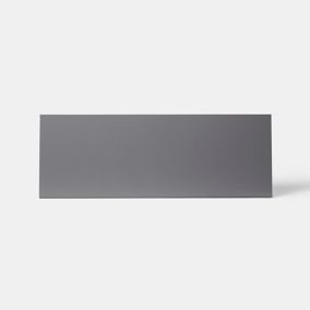 Façade de cuisine hotte / casserolier Stevia gris anthracite brillant l. 100 cm GoodHome