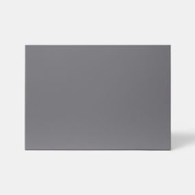 Façade de cuisine hotte / casserolier Stevia gris anthracite brillant l. 50 cm GoodHome