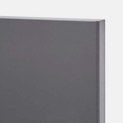 Façade de cuisine hotte / casserolier Stevia gris anthracite brillant l. 50 cm GoodHome