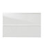 Façade de cuisine pliante relevante blanc Épura 72 x 90 cm