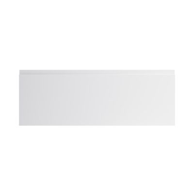 Façade de cuisine pour caisson hotte / casserolier GoodHome Garcinia gris clair brillant l. 99.7 cm x H. 35.6 cm, 2 tiroirs