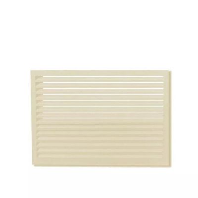 Face dos pour cache en aluminium ivoire clair taille M - DECOCLIM - 23AM1015-DOS