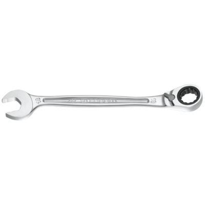 FACOM Clé Mixte à Cliquet Plate 18 mm - 467B.18 - Compact Et Réversible Par Levier