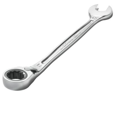 FACOM Clé Mixte à Cliquet Plate 7 mm - 467B.7 - Compact Et Réversible Par Levier