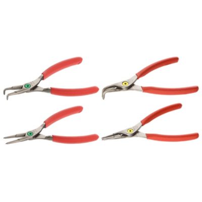 FACOM Jeu de 4 pinces pour Circlips - becs droits et becs coudés à 90 - 18 à 60 mm
