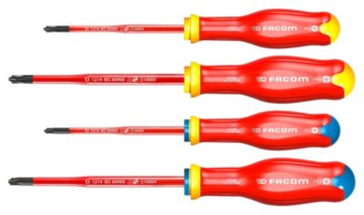 FACOM Jeu de 4 tournevis PROTWIST BORNEO pour empreintes mixtes