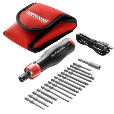 FACOM Tournevis Assisté E-PROTWIST - ATPA4V.J16PB - Livré En Pochette Avec 15 Embouts