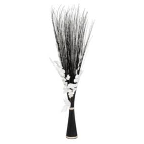 Fagot orchidée - blanc et noir - H150 cm - Blanc- Atmosphera