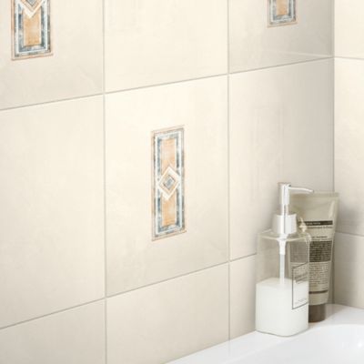 Faïence beige 20x25cm Marbly brillant