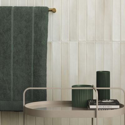 Faience Effet Zellige Beige Clair MASSIMO Almonde 5x40cm