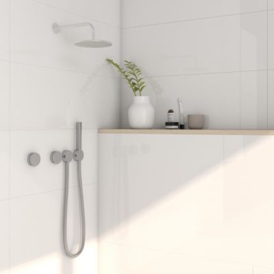 Faïence murale blanc brillant L.90 x l.30 cm x ép.8,7 mm, Aragone