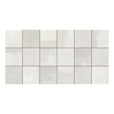 Faïence murale blanc brillant texturé L.60 x l.31,6 cm x ép.9 mm, Soul