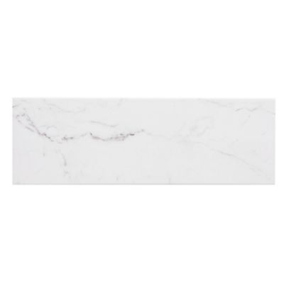 Faïence murale effet marbre blanc L.60 x l.20 cm x ép.9,4 mm, Aruma