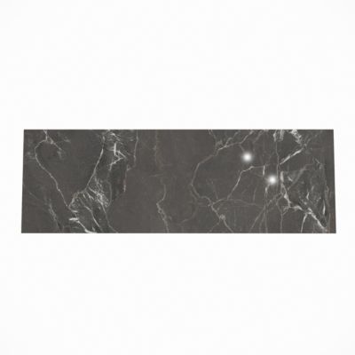 Faïence murale effet marbre gris anthracite brillant L.60 x l.20 cm x ép.9,4 mm, Aruma