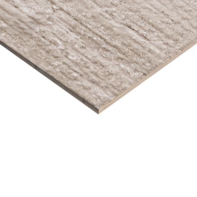 Faïence murale effet pierre beige mat décor texturé L.60 x l.20 cm x ép.9,5 mm, Althea