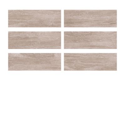Faïence murale effet pierre beige mat décor texturé L.60 x l.20 cm x ép.9,5 mm, Althea