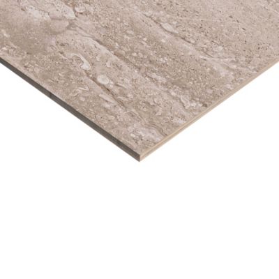 Faïence murale effet pierre beige mat L.60 x l.20 cm x ép.9,5 mm, Althea