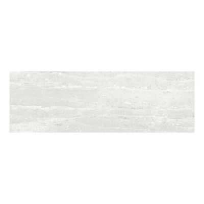Faïence murale effet pierre blanc mat L.60 x l.20 cm x ép.9,5 mm, Althea