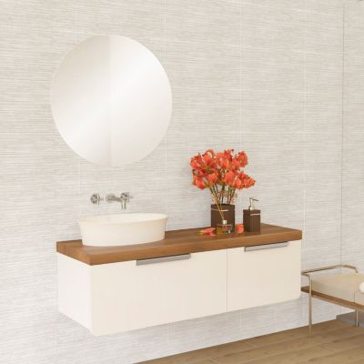 Faïence murale effet pierre gris mat décor texturé L.60 x l.30 cm x ép.9 mm, Urano