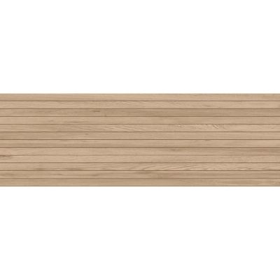 Faïence murale intérieur effet bois décor lamelles L.75 x l.25 cm x ép.8,7 mm, Teka