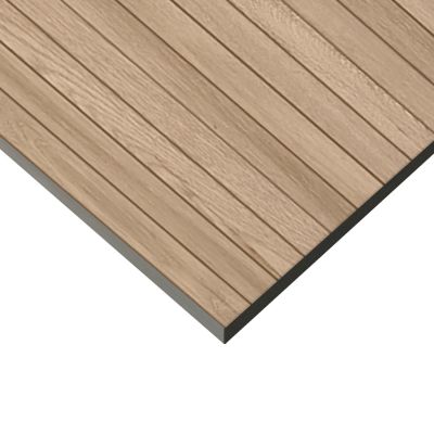 Faïence murale intérieur effet bois décor lamelles L.75 x l.25 cm x ép.8,7 mm, Teka