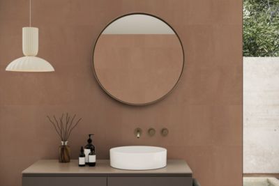 Faïence murale intérieur marron mat L.75 x l.25 x ép.9 mm, Terre