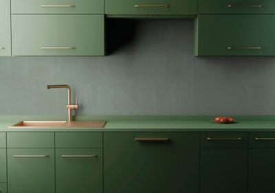 Faïence murale intérieur vert sauge mat L.75 x l.25 cm x ép.8,7 mm, Terre