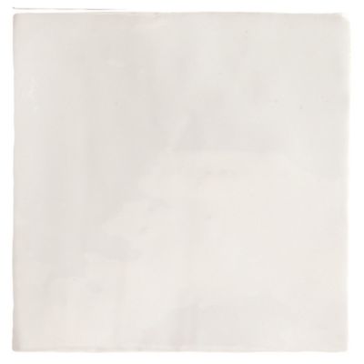 Faïence murale unie blanc brillant L.10 x l.10 cm x ép.8 mm, Twist