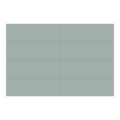 Faïence murale vert satiné L.60 x l.20 cm x ép.8,3 mm, Plain
