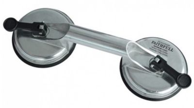 Faithfull Ventouses aluminium - 2 têtes D. 120 mm