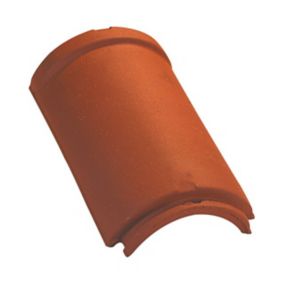 Faîtière arêtier 1/2 rond à emboîtement Oméga rouge nuancé