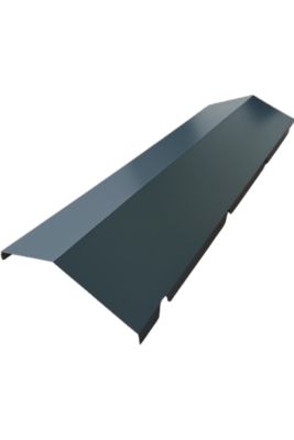 Faitière bipente acier anthracite Ondométal - 1 m - Sedpa France
