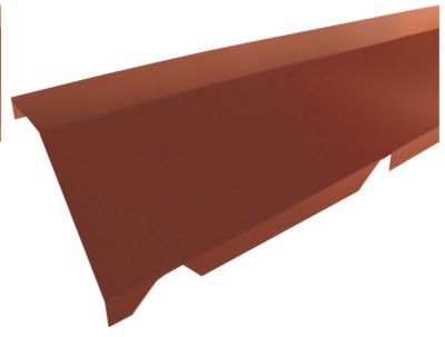 Faitière monopente acier rouge Ondométal - Sedpa France