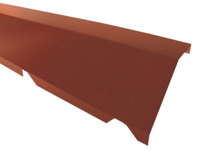 Faitière monopente acier rouge Ondométal - Sedpa France