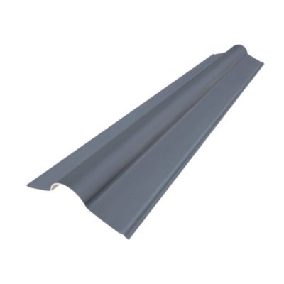 Faitière pour plaque de toiture imitation tuile Coverlife en pvc bleu ardoise 105 cm