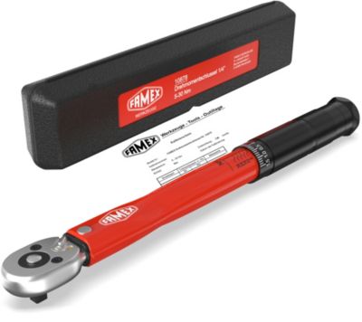 FAMEX Clé Dynamométrique 1/4" - 5-30 Nm - pour vélo et véhicule, 10878