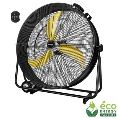 Fanelite - Turbine d'air FD75-DC - Moteur DC - Hélice 75 cm - 6 vitesses - Professionnel - Très fort débit d'air