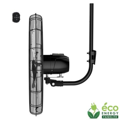 Fanelite - Ventilateur mural FW65-DC - Moteur DC - Hélice 65 cm - 6 vitesses - Oscillant ou fixe - Pro - Très fort débit d'air