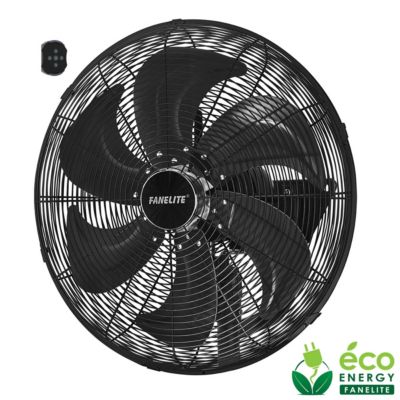 Fanelite - Ventilateur mural professionnel FW50-DC - Hélice 50 cm - Moteur DC silencieux  - 6 vitesses - Très puissant