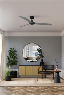 Faro CRUISER Grand ventilateur de plafond DC noir, 6 vitesses, lame en aluminium