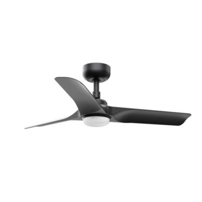 Faro Hey Ventilateur de plafond LED 90 cm Hey, noir mat, CCT | Castorama