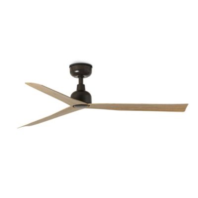 Faro Marine Ventilateur de plafond marin 125 cm, marron foncé, pales en chêne, IP44