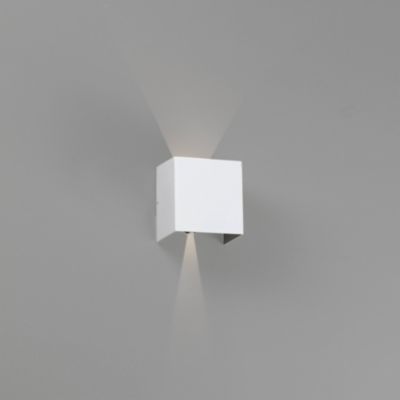 Faro Olan - Applique Murale Extérieure LED Up Down Blanc 6W 3000K IP54 ...