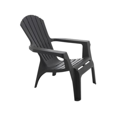 Fauteuil Adirondack en résine polypropylène Anthracite