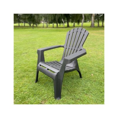 Fauteuil Adirondack en résine polypropylène Anthracite