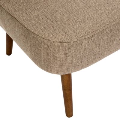 Fauteuil Aera en Tissu Beige foncé L69xl57xH72,5 cm - Atmosphera Créateur d'intérieur