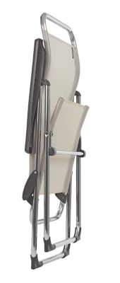 Fauteuil aluminium Lafuma Cham coloris seigle confortable